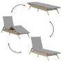 Tumbona con cojín ratán sintético beige by , Loungers - Ref: Foro24-4002704, Price: 143,89 €, Discount: %