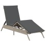 Tumbona con cojín ratán sintético gris claro de , Tumbonas - Ref: Foro24-4002706, Precio: 146,97 €, Descuento: %