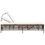 Tumbona con cojín ratán sintético marrón de , Tumbonas - Ref: Foro24-4002738, Precio: 145,91 €, Descuento: %