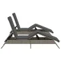 Tumbonas con cojines 2 unidades ratán sintético gris by , Loungers - Ref: Foro24-3261580, Price: 280,09 €, Discount: %