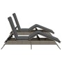 Tumbonas con cojines 2 unidades ratán sintético gris de , Tumbonas - Ref: Foro24-3261580, Precio: 285,34 €, Descuento: %