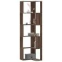 Estantería de esquina 5 niveles madera marrón roble 50x50x179cm de , Librerías y estanterías - Ref: Foro24-852588, Precio: 84...