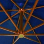 Sombrilla colgante con palo madera de abeto azul celeste 3x3 m de vidaXL, Sombrillas - Ref: Foro24-313779, Precio: 159,25 €, ...