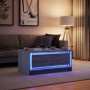 Mesa de centro con luces LED madera de ingeniería gris Sonoma de , Mesas de centro - Ref: Foro24-851989, Precio: 97,43 €, Des...