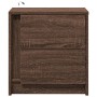 Mesita de noche con luces LED madera de ingeniería roble marrón de , Mesitas de noche - Ref: Foro24-852059, Precio: 51,97 €, ...