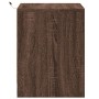 Mesita de noche con luces LED madera de ingeniería roble marrón de , Mesitas de noche - Ref: Foro24-852059, Precio: 51,97 €, ...