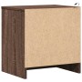 Mesita de noche con luces LED madera de ingeniería roble marrón de , Mesitas de noche - Ref: Foro24-852059, Precio: 51,97 €, ...