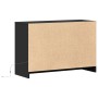 Mueble de TV con LED madera de ingeniería negro 91x34x61 cm de , Muebles TV - Ref: Foro24-852181, Precio: 103,91 €, Descuento: %