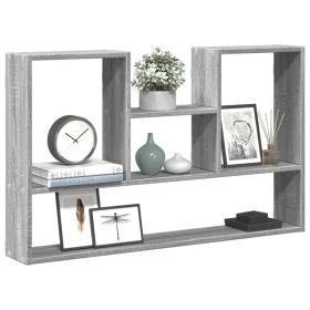 Estantería de pared madera ingeniería gris Sonoma 99x15x60 cm de , Estantes y estanterías - Ref: Foro24-853241, Precio: 42,76...