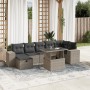 Set de sofás de jardín 8 pzas y cojines ratán sintético gris de , Conjuntos de jardín - Ref: Foro24-3275312, Precio: 612,54 €...