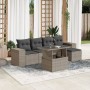 Set de sofás de jardín 6 pzas y cojines ratán sintético gris de , Conjuntos de jardín - Ref: Foro24-3269132, Precio: 430,71 €...