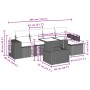 Set de sofás de jardín 6 pzas y cojines ratán sintético gris de , Conjuntos de jardín - Ref: Foro24-3269132, Precio: 430,71 €...