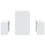 Set mesa y banco de comedor 3 pzas madera de ingeniería blanco de , muebles para cocinas y comedores - Ref: Foro24-855530, Pr...