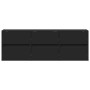 Mueble de TV de pared con luces LED negro 130x31x45 cm de , Muebles TV - Ref: Foro24-852300, Precio: 105,45 €, Descuento: %