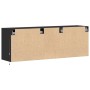 Mueble de TV de pared con luces LED negro 130x31x45 cm de , Muebles TV - Ref: Foro24-852300, Precio: 105,45 €, Descuento: %