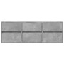 Mueble de TV de pared con luces LED gris hormigón 130x31x45 cm de , Muebles TV - Ref: Foro24-852302, Precio: 98,99 €, Descuen...