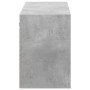 Mueble de TV de pared con luces LED gris hormigón 130x31x45 cm de , Muebles TV - Ref: Foro24-852302, Precio: 98,99 €, Descuen...