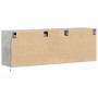 Mueble de TV de pared con luces LED gris hormigón 130x31x45 cm de , Muebles TV - Ref: Foro24-852302, Precio: 98,99 €, Descuen...