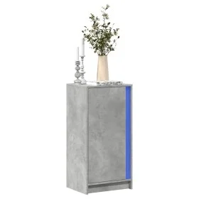 Aparador con LED madera ingeniería gris hormigón 42,5x34x85 cm de , Aparadores - Ref: Foro24-852141, Precio: 57,51 €, Descuen...