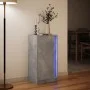 Aparador con LED madera ingeniería gris hormigón 42,5x34x85 cm de , Aparadores - Ref: Foro24-852141, Precio: 57,51 €, Descuen...