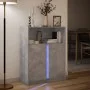 Aparador con LED madera ingeniería gris hormigón 77x34x100 cm de , Aparadores - Ref: Foro24-852148, Precio: 76,96 €, Descuent...
