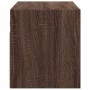 Mueble de TV de pared con luces LED marrón roble 100x31x35 cm de , Muebles TV - Ref: Foro24-852270, Precio: 59,53 €, Descuent...