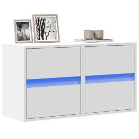 Muebles de TV de pared con luces LED 2 uds blanco 41x31x45 cm de , Muebles TV - Ref: Foro24-852272, Precio: 99,62 €, Descuent...