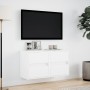 Muebles de TV de pared con luces LED 2 uds blanco 41x31x45 cm de , Muebles TV - Ref: Foro24-852272, Precio: 99,62 €, Descuent...