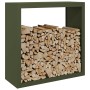 Leñero de acero verde 100x40x100 cm de , Bolsas y soportes de leña - Ref: Foro24-850971, Precio: 108,61 €, Descuento: %