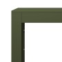 Leñero de acero verde 100x40x100 cm de , Bolsas y soportes de leña - Ref: Foro24-850971, Precio: 108,61 €, Descuento: %