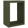 Leñero de acero verde 60x40x80 cm de , Bolsas y soportes de leña - Ref: Foro24-850999, Precio: 103,29 €, Descuento: %