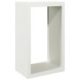 Leñero de acero blanco 60x40x100 cm de , Bolsas y soportes de leña - Ref: Foro24-850990, Precio: 104,52 €, Descuento: %