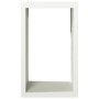 Leñero de acero blanco 60x40x100 cm de , Bolsas y soportes de leña - Ref: Foro24-850990, Precio: 104,52 €, Descuento: %