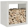 Leñero de acero inoxidable 60x40x60 cm de , Bolsas y soportes de leña - Ref: Foro24-851007, Precio: 129,54 €, Descuento: %