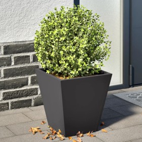 Jardineras 2 unidades acero negro 30x30x30 cm de , Maceteros y jardineras - Ref: Foro24-851039, Precio: 41,58 €, Descuento: %