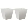 Jardineras 2 unidades acero inoxidable 30x30x30 cm de , Maceteros y jardineras - Ref: Foro24-851047, Precio: 64,92 €, Descuen...