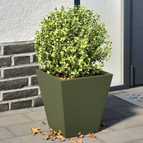 Jardineras 2 unidades acero verde oliva 30x30x30 cm de , Maceteros y jardineras - Ref: Foro24-851045, Precio: 48,79 €, Descue...