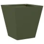 Jardineras 2 unidades acero verde oliva 30x30x30 cm de , Maceteros y jardineras - Ref: Foro24-851045, Precio: 48,79 €, Descue...