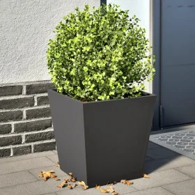 Jardineras 2 unidades acero negro 40x40x40 cm by , Pots and planters - Ref: Foro24-851053, Price: 63,89 €, Discount: %