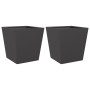 Jardineras 2 unidades acero negro 40x40x40 cm de , Maceteros y jardineras - Ref: Foro24-851053, Precio: 58,73 €, Descuento: %