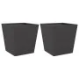 Jardineras 2 unidades acero negro 40x40x40 cm de , Maceteros y jardineras - Ref: Foro24-851053, Precio: 63,89 €, Descuento: %