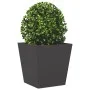 Jardineras 2 unidades acero negro 40x40x40 cm de , Maceteros y jardineras - Ref: Foro24-851053, Precio: 63,89 €, Descuento: %
