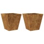 Jardineras 2 unidades acero oxidado 30x30x30 cm de , Maceteros y jardineras - Ref: Foro24-851051, Precio: 41,06 €, Descuento: %