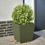 Jardinera de acero verde oliva 40x40x40 cm de , Maceteros y jardineras - Ref: Foro24-851058, Precio: 43,48 €, Descuento: %