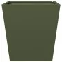 Jardinera de acero verde oliva 40x40x40 cm de , Maceteros y jardineras - Ref: Foro24-851058, Precio: 43,48 €, Descuento: %