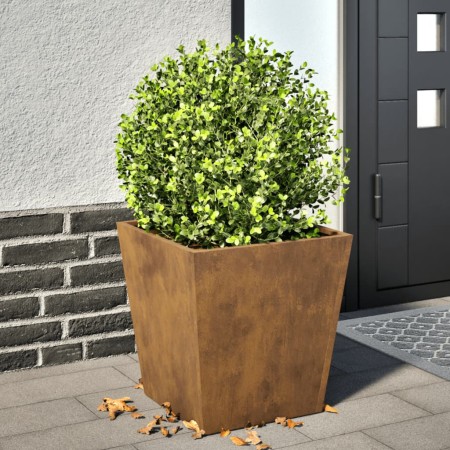 Jardinera de acero oxidado 40x40x40 cm de , Maceteros y jardineras - Ref: Foro24-851064, Precio: 40,15 €, Descuento: %