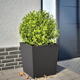 Jardinera de acero negra 50x50x50 cm de , Maceteros y jardineras - Ref: Foro24-851066, Precio: 59,40 €, Descuento: %