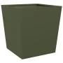 Jardinera de acero verde oliva 50x50x50 cm de , Maceteros y jardineras - Ref: Foro24-851072, Precio: 58,69 €, Descuento: %