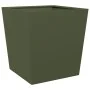 Jardinera de acero verde oliva 50x50x50 cm de , Maceteros y jardineras - Ref: Foro24-851072, Precio: 58,69 €, Descuento: %
