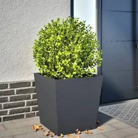 Jardinera de acero gris antracita 50x50x50 cm de , Maceteros y jardineras - Ref: Foro24-851070, Precio: 55,18 €, Descuento: %